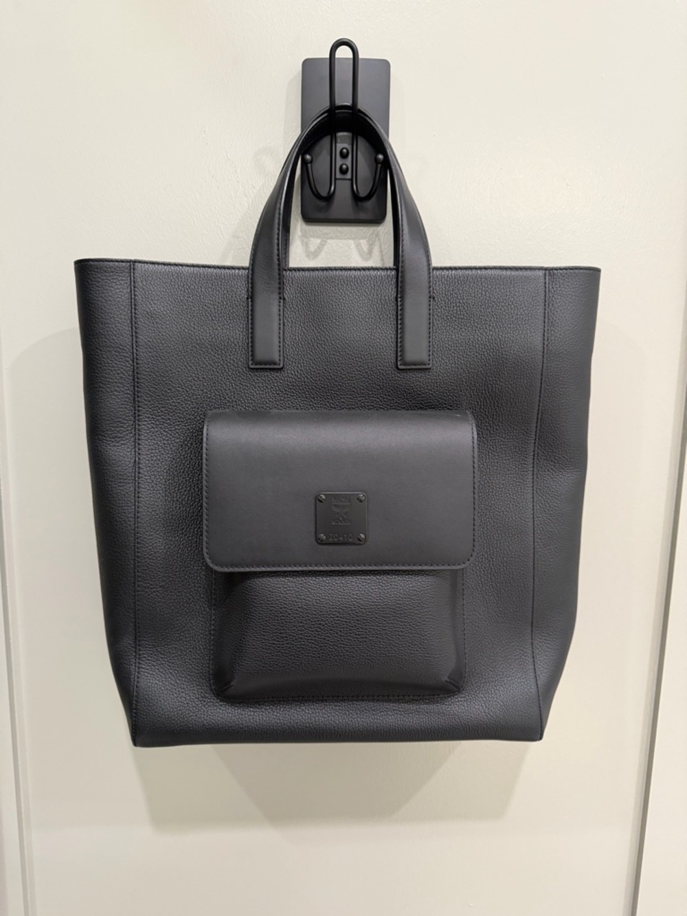 MCM Klassik Black Leather Tote